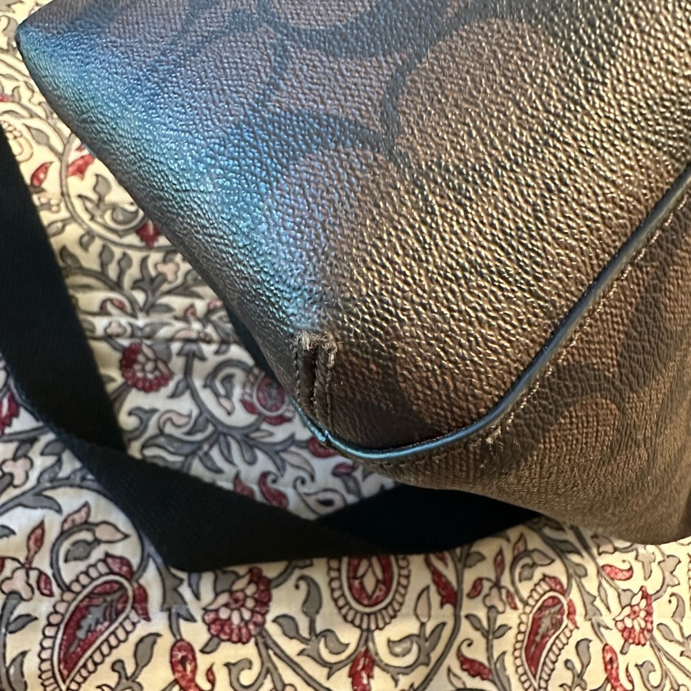 Coach Brown Patterned Shoulder Bag - Picture 6 of 6